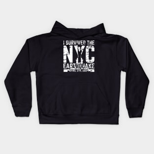 I Survived The NYC Earthquake April 5th, 2024 v4 Kids Hoodie